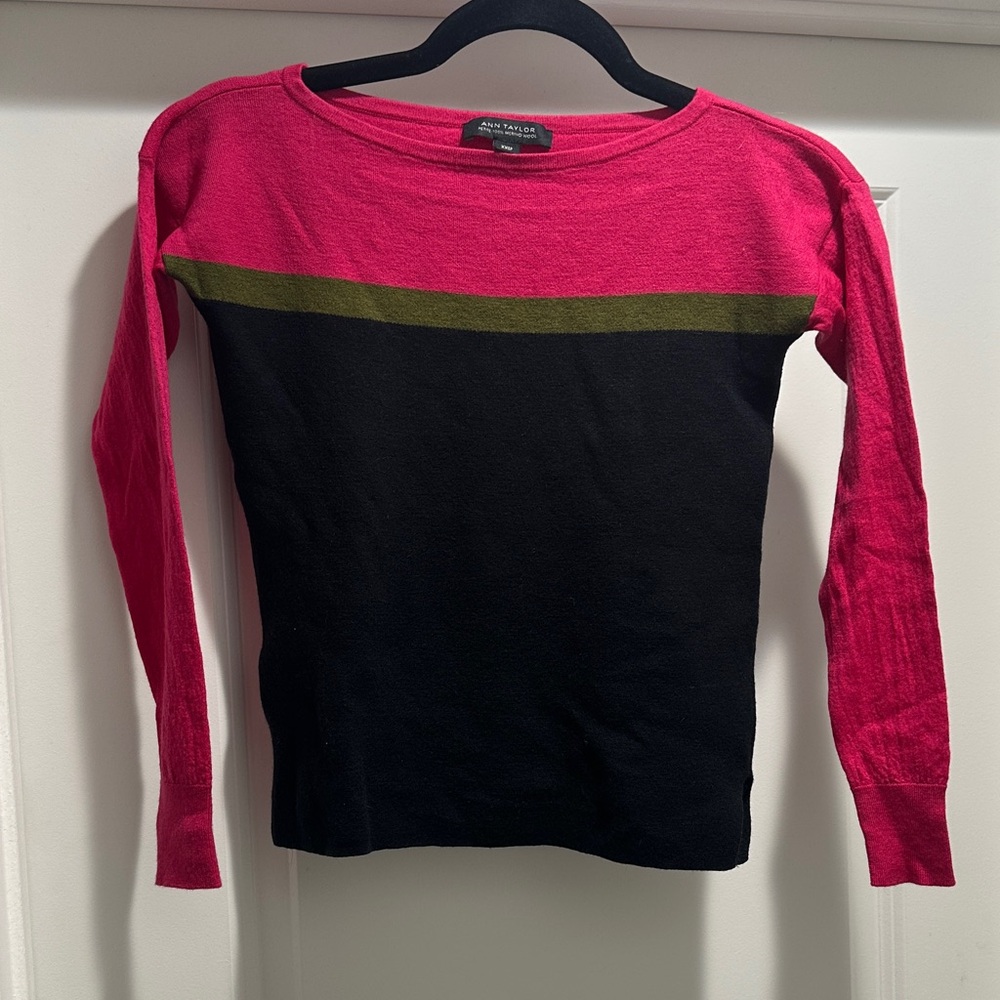 Ann Taylor 100% Marino Wool Sweater Size XXSP